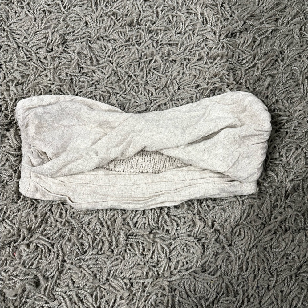 Elegant Cream Crop Top